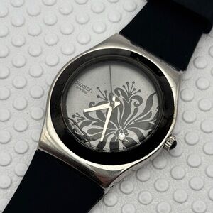Swatch Watch - YLS146 - BLACK FLOWER
